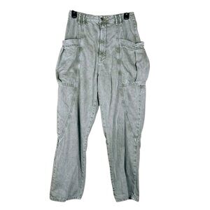 Urban Outfitters Pants Womens Medium Green Baggy Cargo Utility High Waist Skater